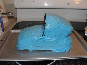 making a car cake
