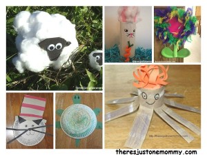 kids cardboard tube and paper plate craft ideas