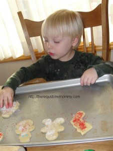 making sugar cookies
