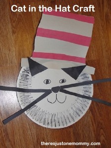 Cat in the Hat craft from There's Just One Mommy