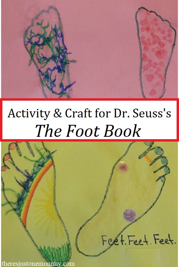 Dr. Seuss craft for The Foot Book
