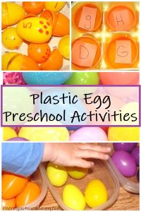 preschool activities with plastic eggs