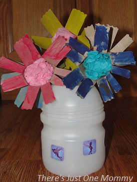 cardboard tube flower craft