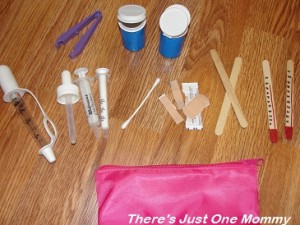 home-made toy doctor kit