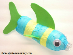 recycled craft: water bottle fish craft