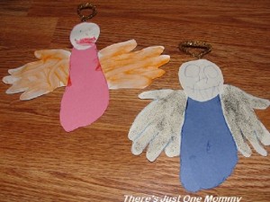 hand and footprint angel craft