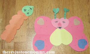 simple heart animal craft for Valentine's Day
