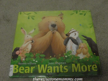 book activity for bear wants more