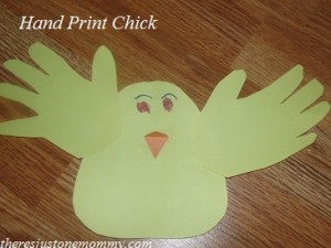 preschooler chick craft