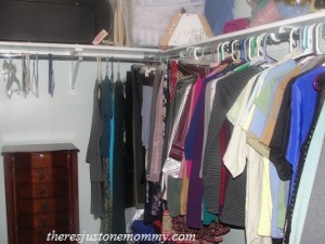 cleaning clothes closet