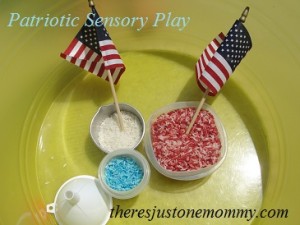 Memorial Day sensory play