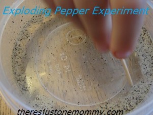pepper and soap experiment