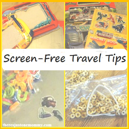 screen free travel with kids