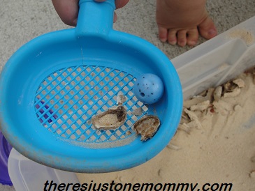peanut shell sensory play