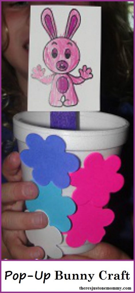 Pop-Up Bunny Craft: Cute preschooler spring craft or preschooler Easter craft 