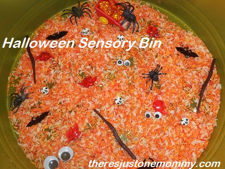 Halloween sensory bin