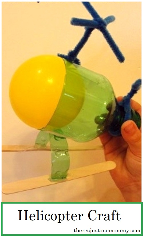 kids helicopter craft -- simple recycled craft for kids 