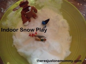snow sensory play