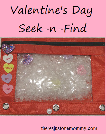 DIY seek-n-find -- great Valentine's Day activity for kids