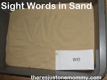 sight word practice at home
