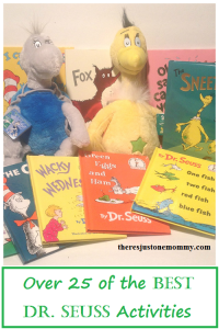 Over 25 awesome Dr. Seuss activities -- book activities for Cat in the Hat, Green Eggs and Ham and other Dr. Seuss book