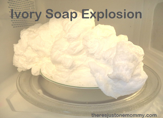 kids science experiment: Ivory soap explosion 
