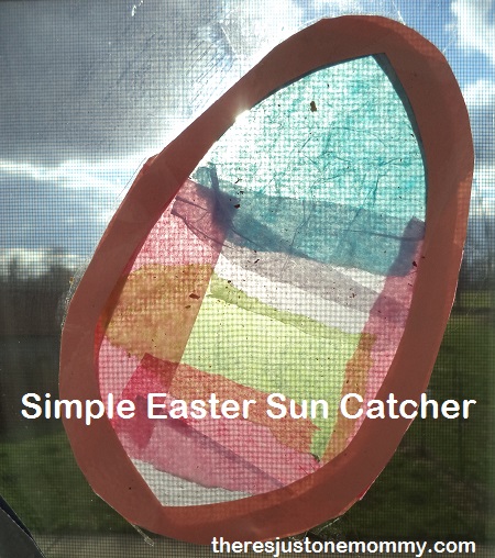 Easy Easter sun catcher craft 