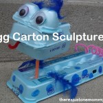egg carton sculpture craft via There's Just One Mommy