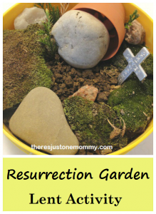 Simple Lent activity for kids -- How to make a Resurrection Garden to help explain Good Friday and the miracle of Easter