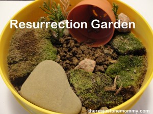Simple Resurrection Garden to teach about Easter