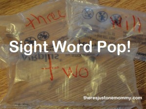 fun sight word game via There's Just One Mommy