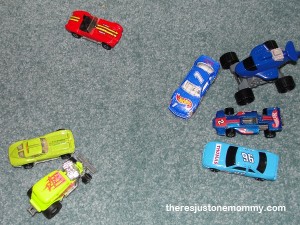 things to do with toy cars -- sort them!