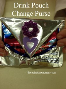 directions for drink pouch change purse craft