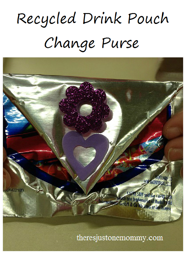 Recycled Drink Pouch Craft -- make a cute change purse