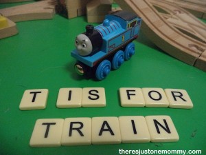 preschooler activities for "T" Is for Train via There's Just One Mommy