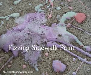 Fizzing Sidewalk Chalk recipe