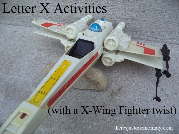 letter X activities with a X-Wing Fighter twist