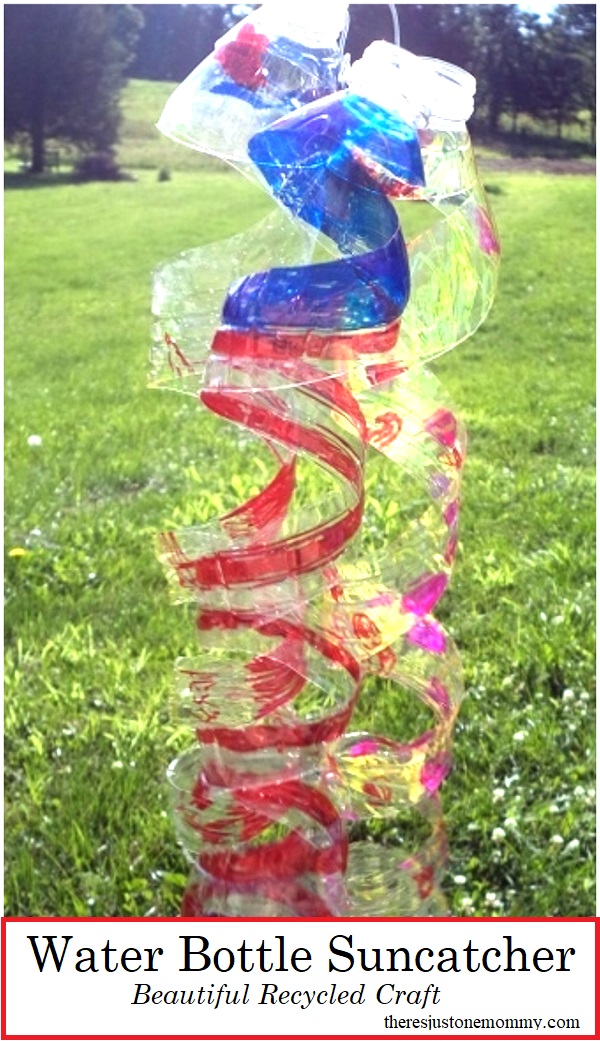 recycled water bottle craft -- make a gorgeous water bottle suncatcher! 