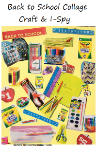 Back to School Collage -- fun craft that becomes an I-Spy game