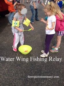 Water Wing Relay -- fun summer game for kids
