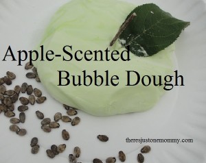 easy to make apple-scented play dough