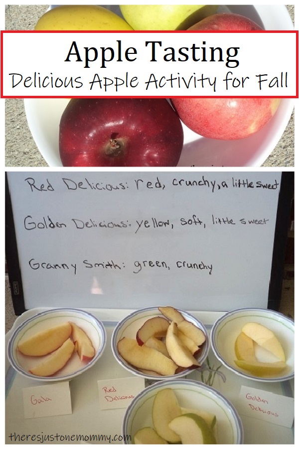 kids activity tasting and comparing different apples 