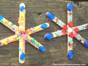 craft stick snowflake craft