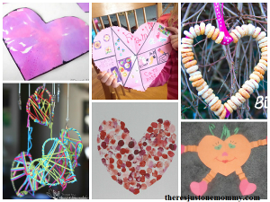 collection of kids heart crafts