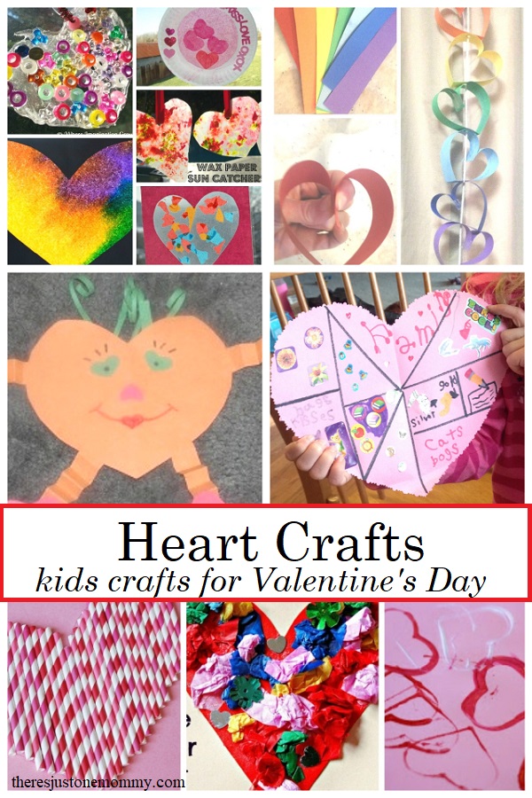 heart crafts for Valentine's Day