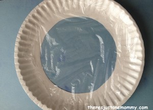 how to make a paper plate snow globe