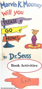 Dr. Seuss Book Activity for Marvin K. Mooney Will You Please Go Now