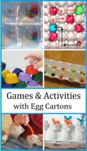 Games & activities using egg cartons