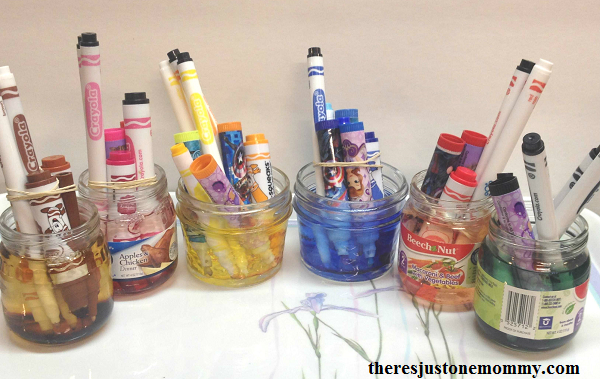 making watercolors from old markers