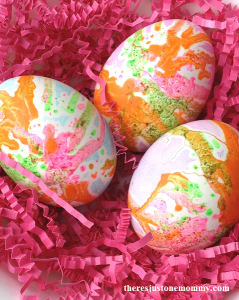 melted crayon Easter eggs